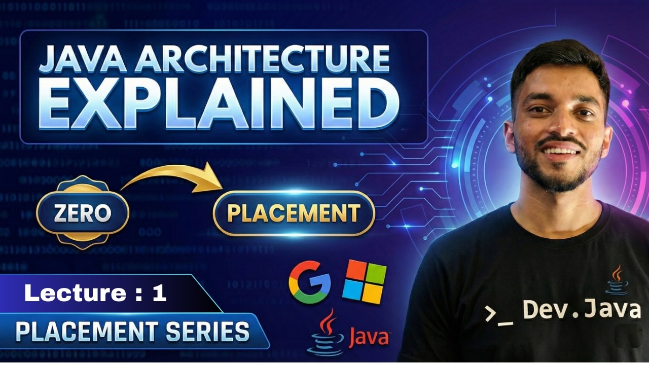 How Java Actually Works? (Zero to Placement) || JDK, JRE, JVM  Explained