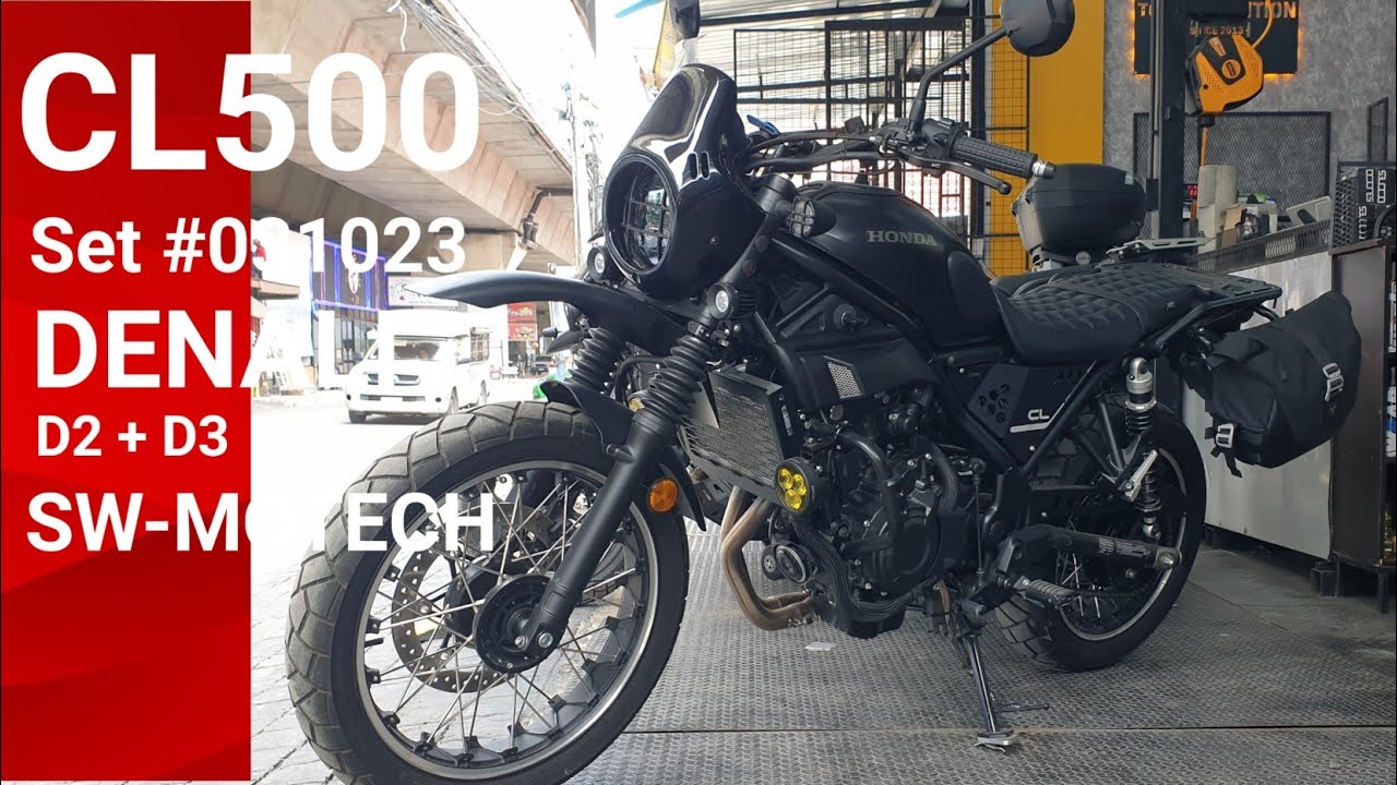 Review HONDA CL500 Touring Set #031023 ( DENALI D2 + D3 + SW-MOTECH + PANTHER )