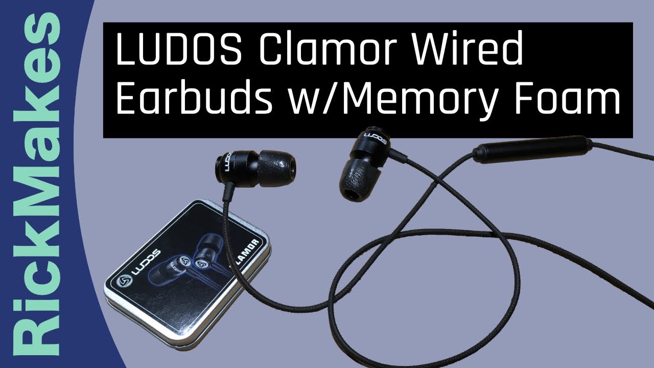 LUDOS Clamor Wired Earbuds w/Memory Foam
