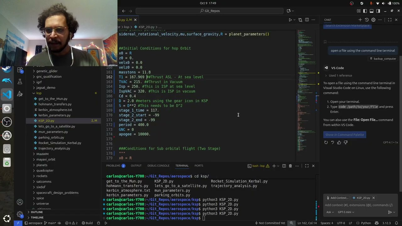 Kerbal Help - Прогнозирование высоты космического аппарата с помощью Python на основе параметров ...