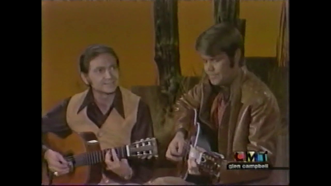 Guitar shred time with Willie Nelson and Glen Campbell - Columbus Stockade Blues (1970)
