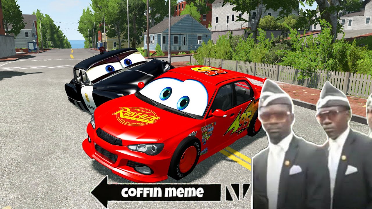 Lightning MCQUEEN + COFFIN DANCE  | ASTRONOMIA SONG | BeamNG Drive meme