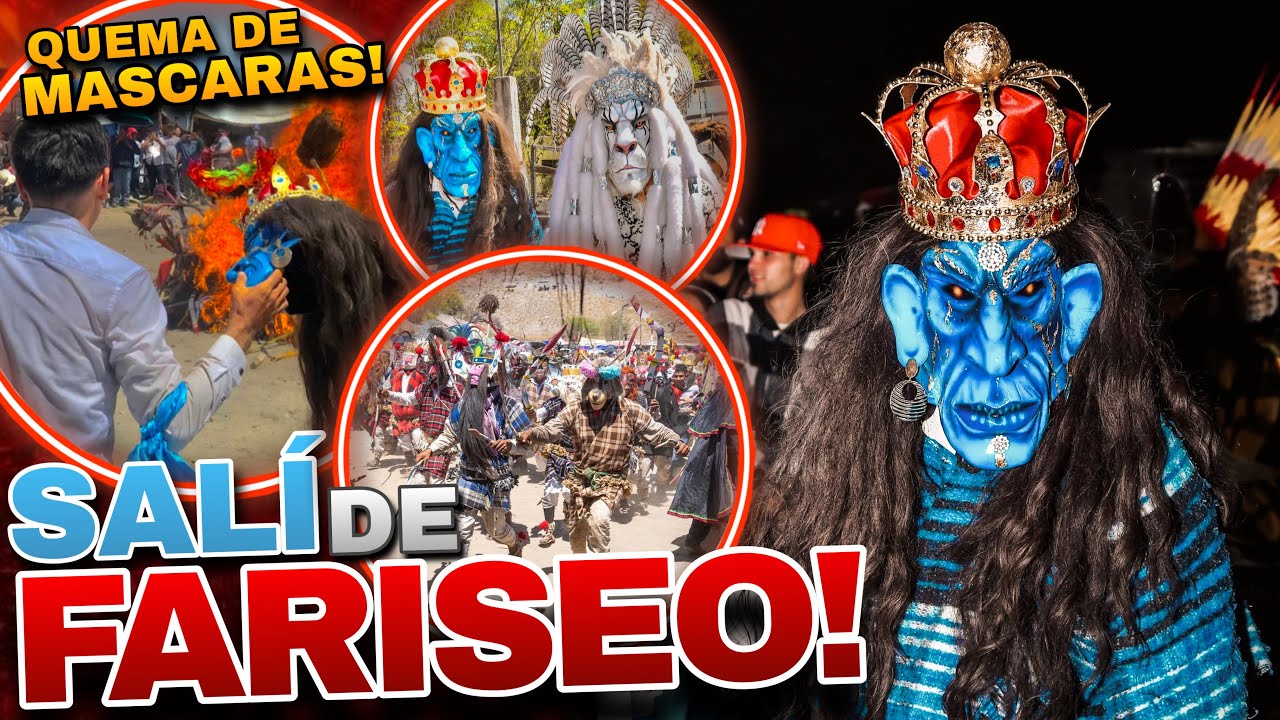 ASÍ SALÍ DE FARISEO Y LA QUEMA DE MÁSCARAS / FARISEOS COLOSO ALTO SEMANA SANTA 2023 / LOS CHICUELOS