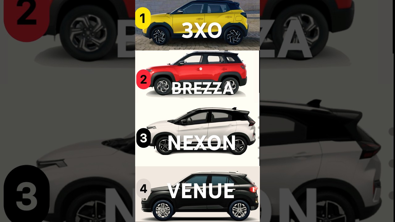 venue 2024 vs nexon vs brezza vs 3xo comparison which is your choice in 2024