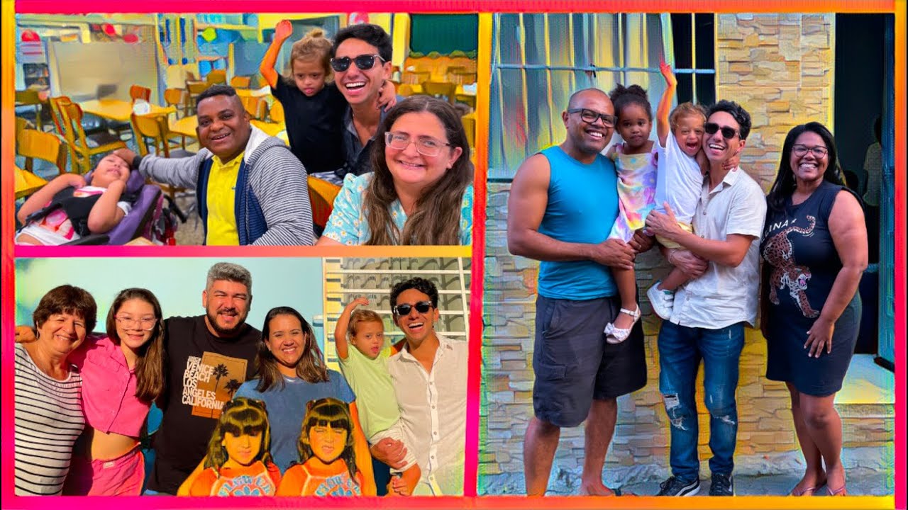Visitei TRÊS famílias incríveis no Dia dos Pais