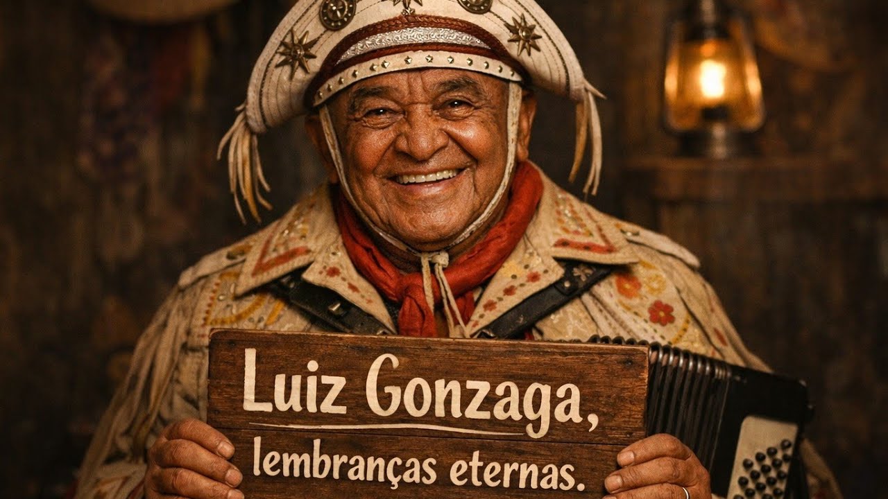 Luiz Gonzaga grande rei do baião artista inesquecível.