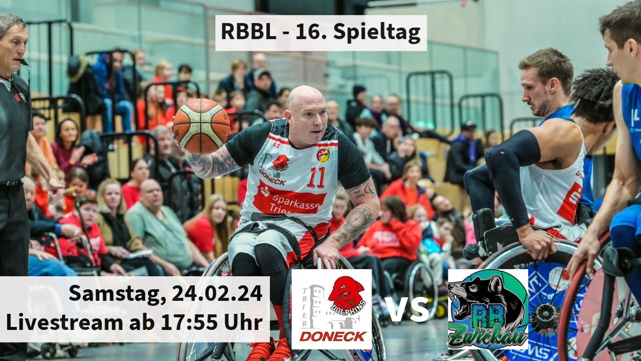 16. Spieltag RBBL: Doneck Dolphins Trier -  RB Zwickau e.V.