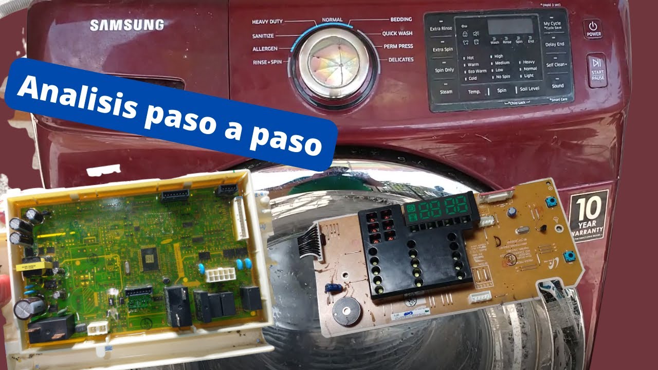 Análisis de falla Lavadora Samsung Inverter Video 1