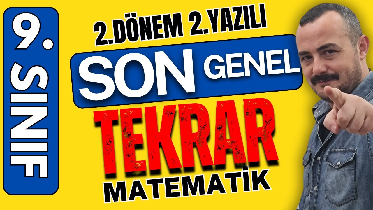 9 sınıf matematik 2. dönem 2. yazili konu anlatımı | Genel Tekrar | Full Tekrar meb senaryo