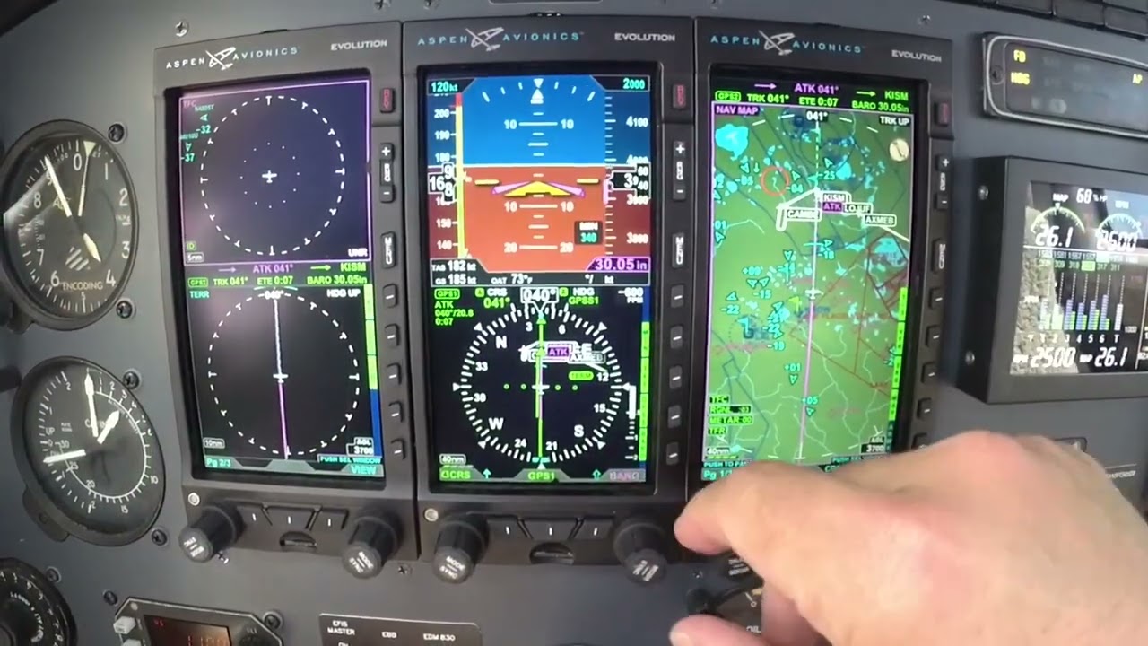 Aspen 2500 MAX System inflight demonstration