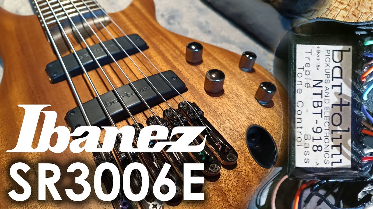 Ibanez SR-3006E with Bartolini NTBT-918 sound test (no talking)