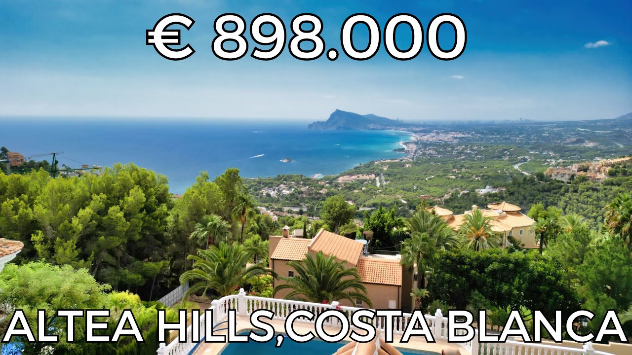 Fantastic villa with breathtaking sea views for sale in Altea Hills on the Costa Blanca