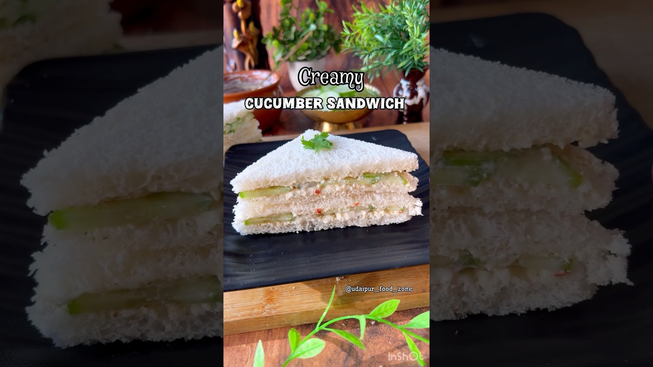 Creamy cucumber Sandwich / Sandwich recipe #sandwich