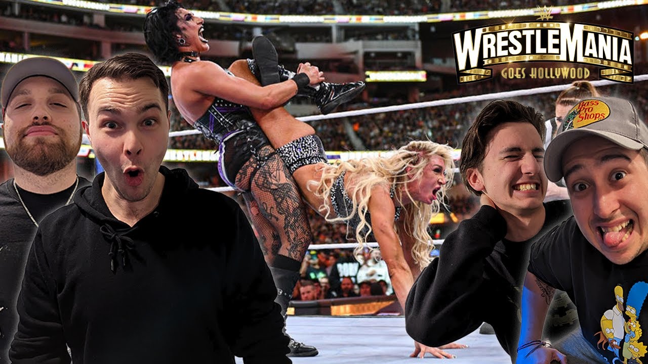 РЕАКЦИЯ В ПРЯМОМ ЭФИРЕ НА БОЙ ШАРЛОТТЫ ФЛЭР ПРОТИВ РЕИ РИПЛИ НА WRESTLEMANIA 39 (БОЖЕ МОЙ!!)