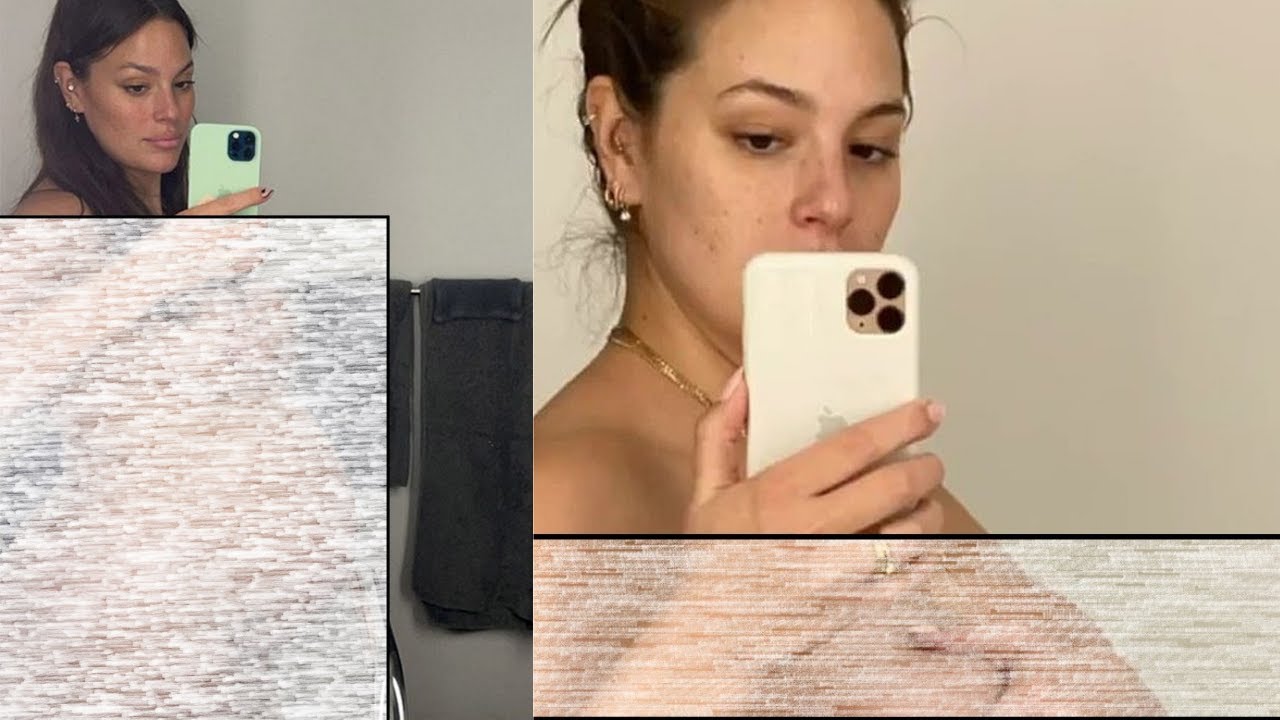 Pregnant Ashley Graham shows baby bump in nude Instagram selfie