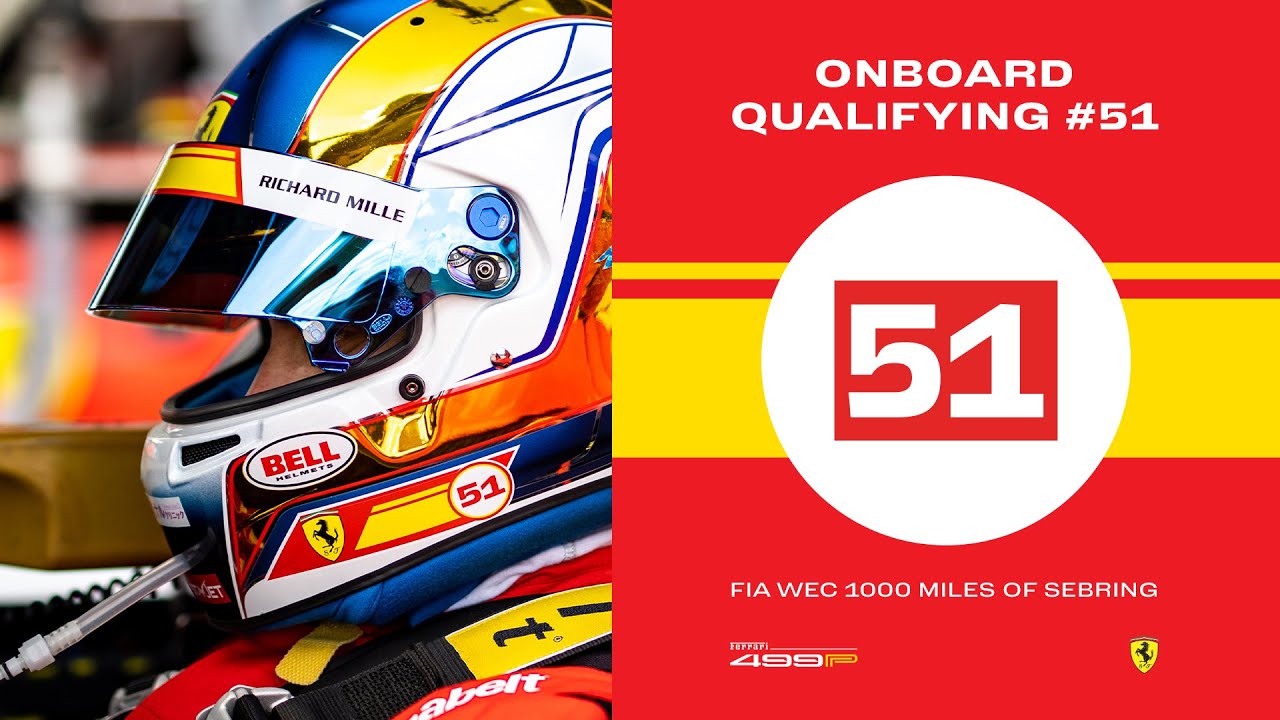 Ferrari Hypercar | Onboard the #51 for Qualifying at 1000 Miles of Sebring 2023 | FIA WEC