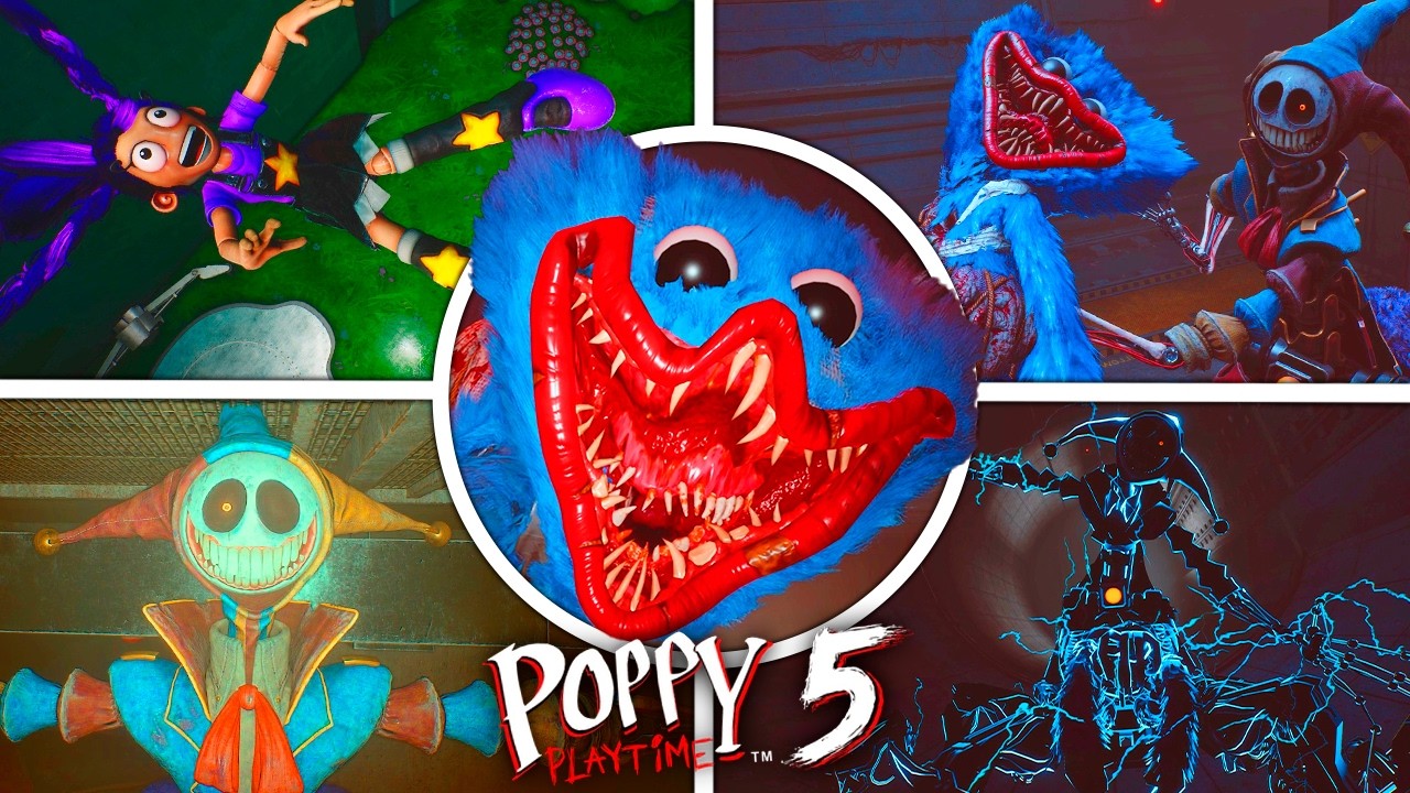 Behind the Scenes of Poppy Playtime Chapter 5 All Bosses