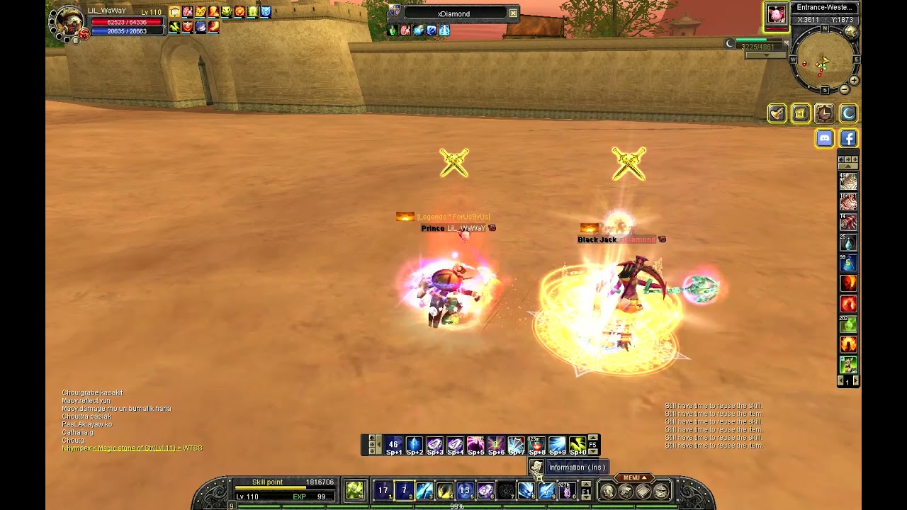 Blader cap110 Silkroad Online battle part 1