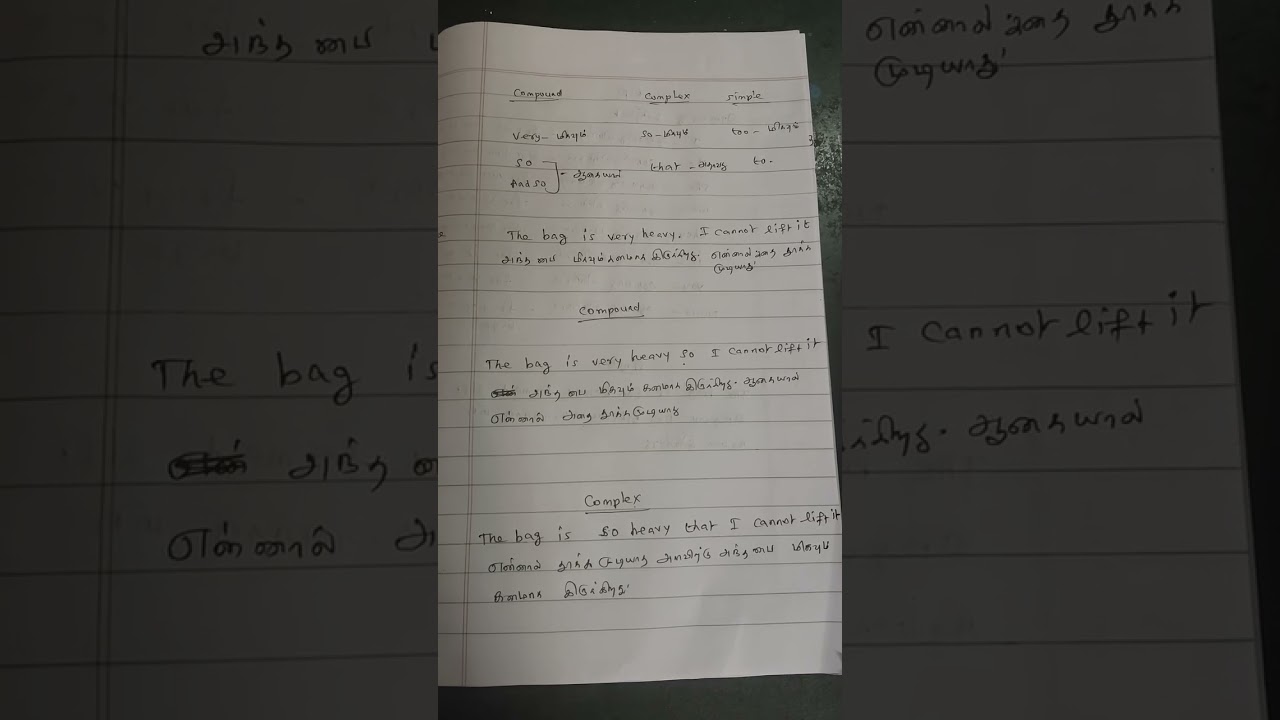 Simple compound complex sentence-(simple infinity model) 