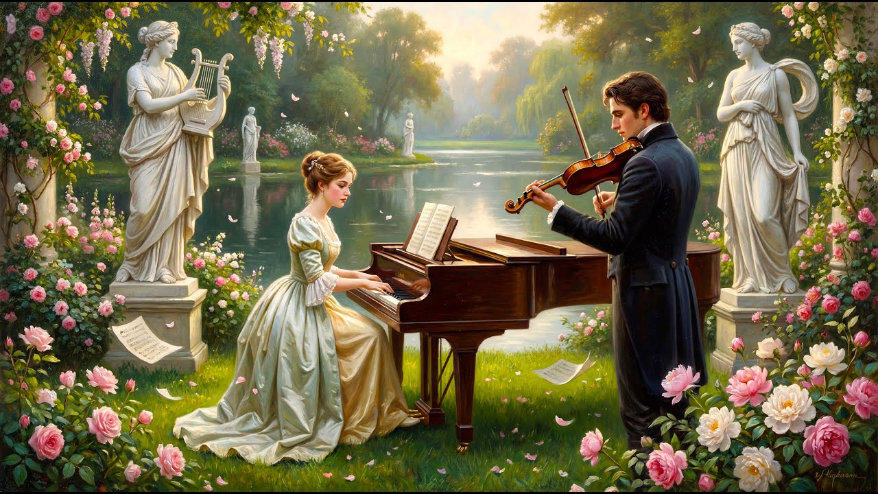 🎻 Romantic NeoClassical Orchestral Ambience 🎨 A Gentle Romantic Evening of Calm and Melancholy