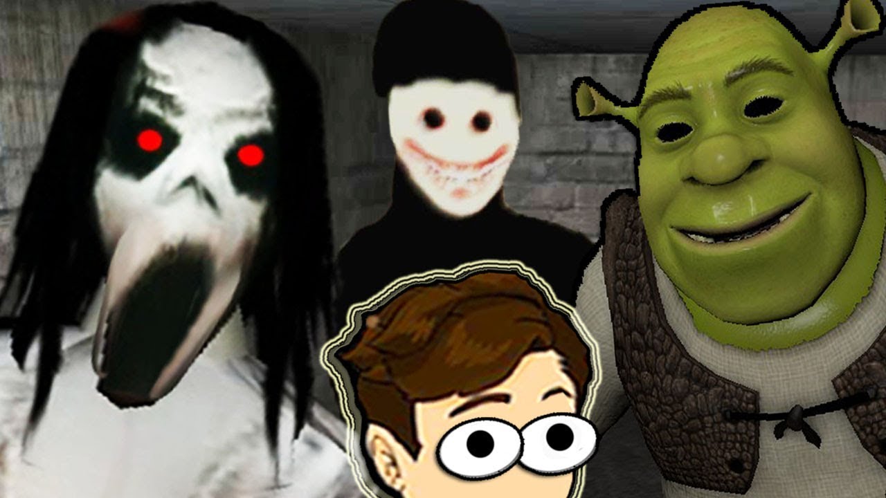 Slendrina SUPER MACABRA!, SHREK EL MALVADO & SCP - Slendrina The Cellar, Swamp sim & Mas! (3 juegos)
