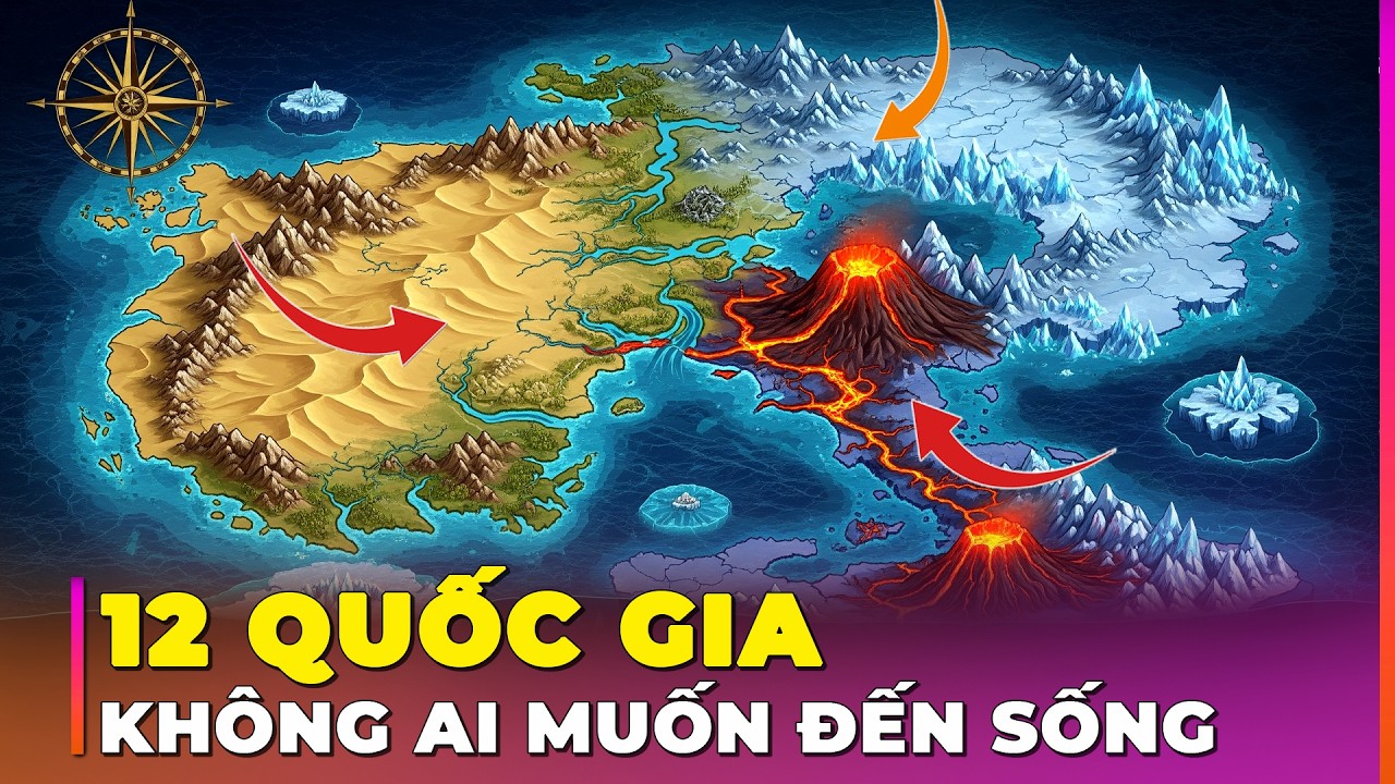 12 QUỐC GIA HOANG VẮNG NHẤT HÀNH TINH: 90% LÃNH THỔ KHÔNG AI MUỐN SINH SỐNG | Ghiền Địa Lý
