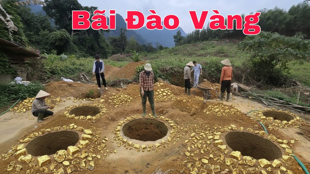 Cận Cảnh Bãi Đào Vàng Theo Giấc Mơ Cho Của, Gia Chủ Sung Sướng Khi Tìm Được Hũ Vàng Sau 3 Năm
