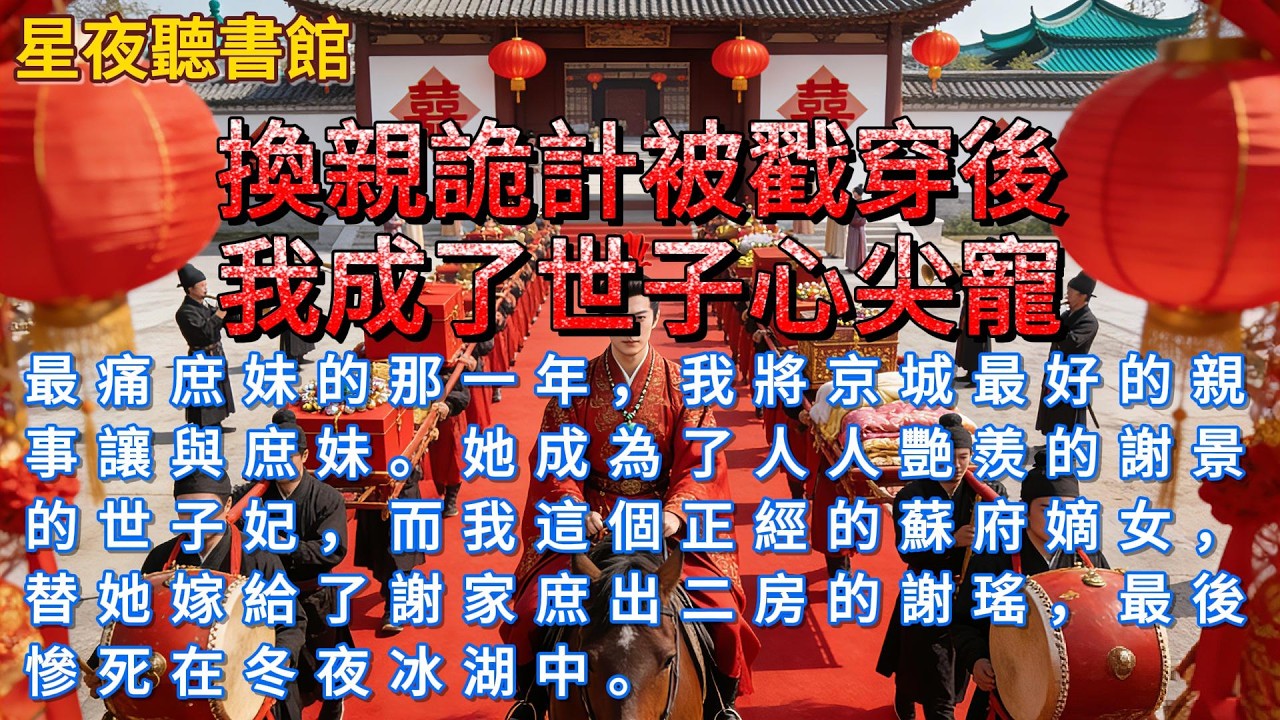 《換親詭計被戳穿後，我成了世子心尖寵》最痛庶妹的那一年，我將京城最好的親事讓與庶妹。她成為了人人艷羨的謝景的世子妃，而我這個正經的蘇府嫡女，替她嫁給了謝家庶出二房的謝瑤，最後慘死在冬夜冰湖中。#爽文