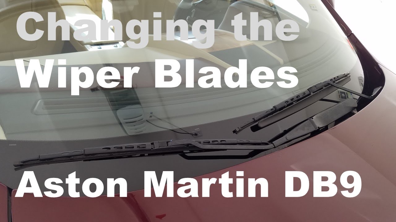 How to Change the Wiper Blades on an Aston Martin DB9