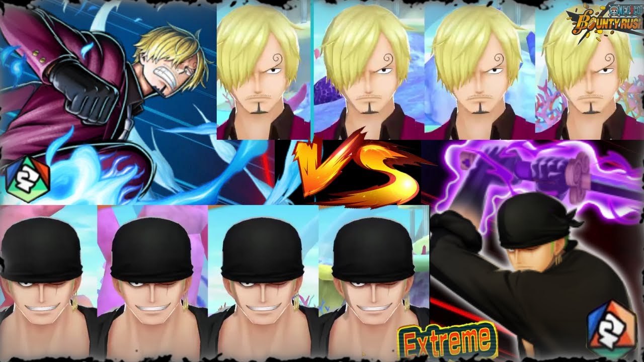 المواجهة المنتظرة زورو ضد سانجي  ون بيس باونتي راش  opbr   one piece bounty rush