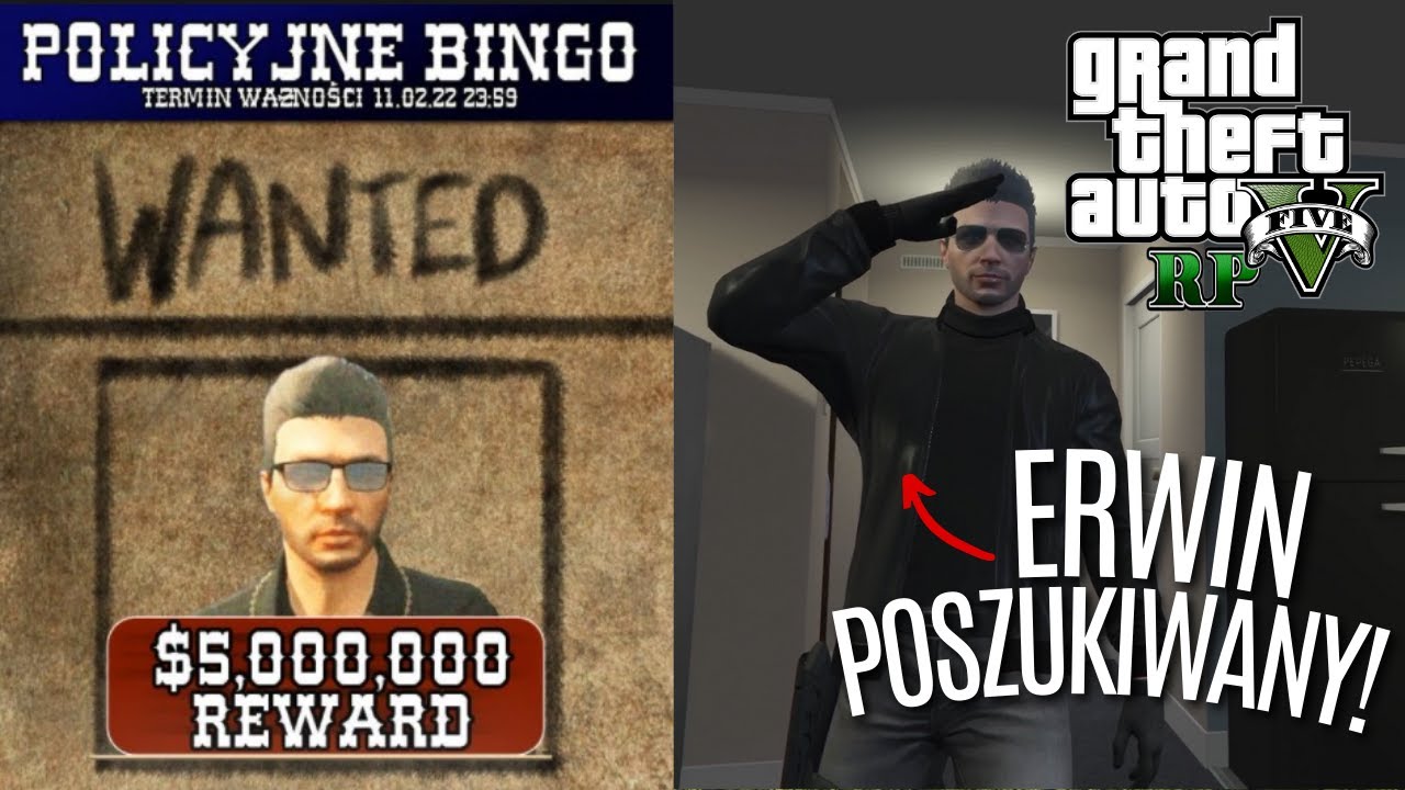 ERWIN KNUCKLES poszukiwany! *5.000.000 nagrody!* | EWRON GTA RP od.196