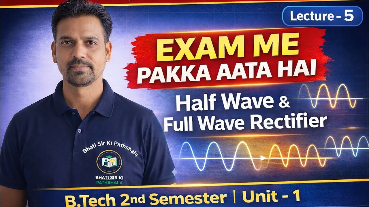 Rectifier Explained | Half Wave & Full Wave Rectifier | B.Tech 2nd sem | AKTU | BEU | All other Uni