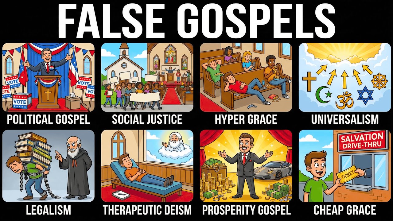 Every FALSE Gospel Being Preached in Churches Right Now