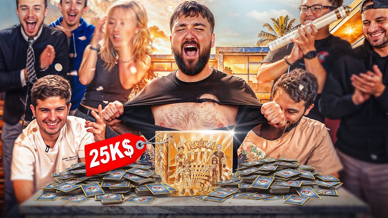 RECORD DU MONDE ! OUVERTURE D&rsquo;UN DISPLAY POK&Eacute;MON GYM HEROES ED1 25 000 EUROS ! 
