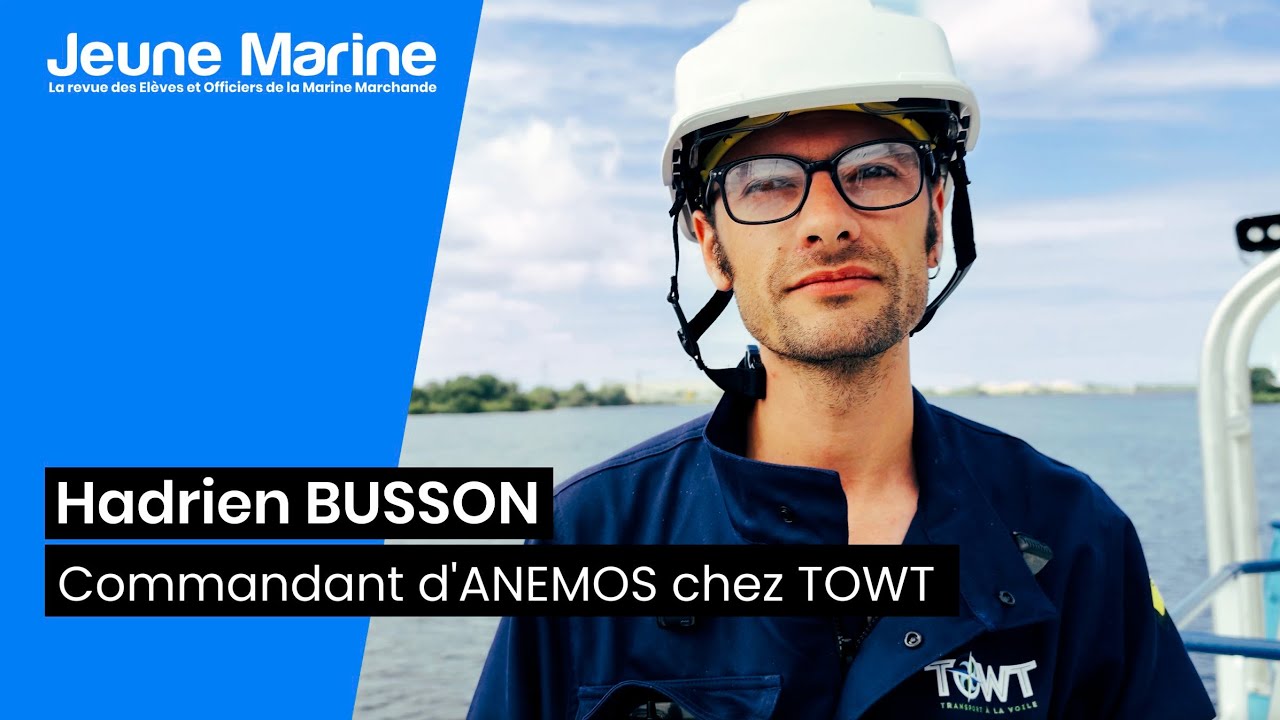 Hadrien BUSSON Commandant d'ANEMOS le plus gros cargo à voile du monde !