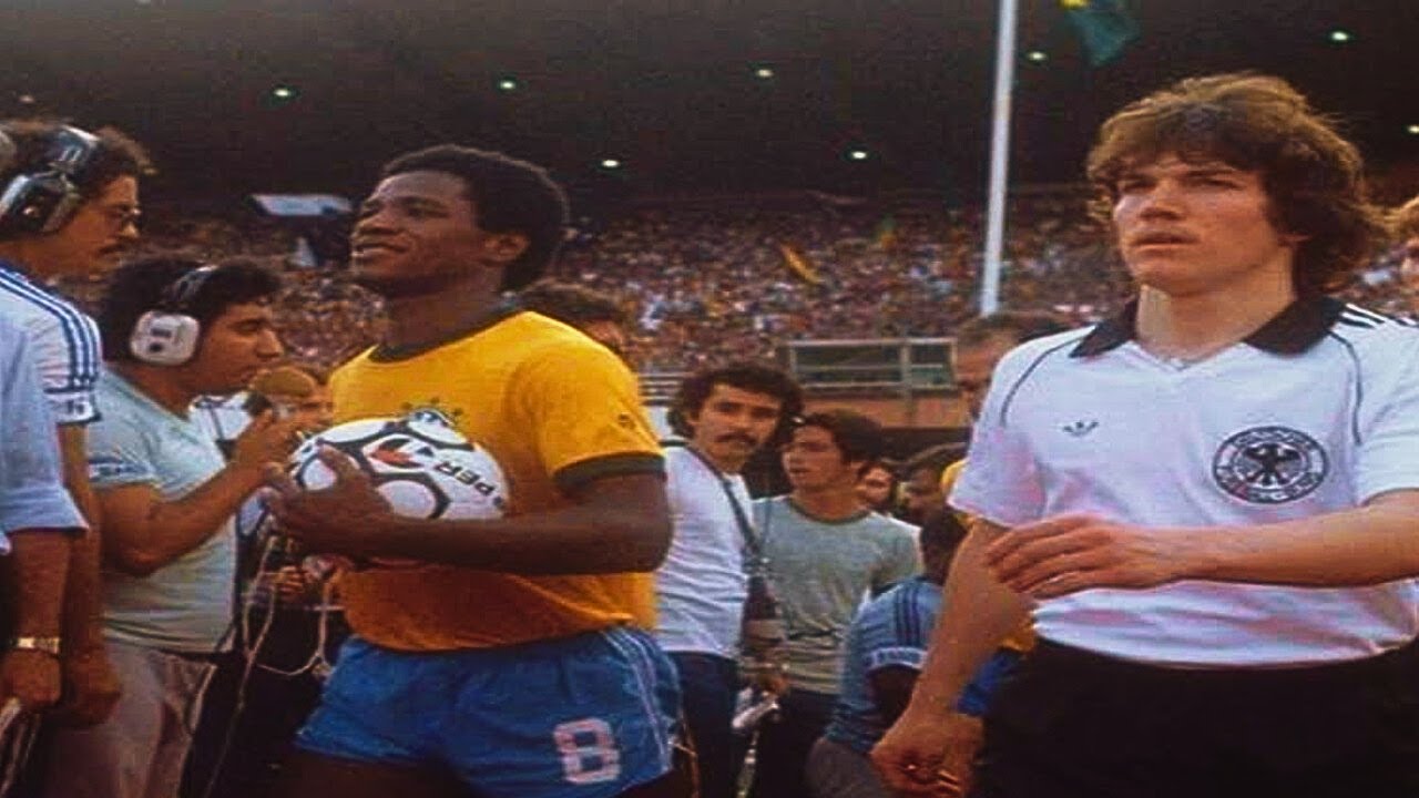 A única partida oficial de ADÍLIO pela Seleção Brasileira (1982)