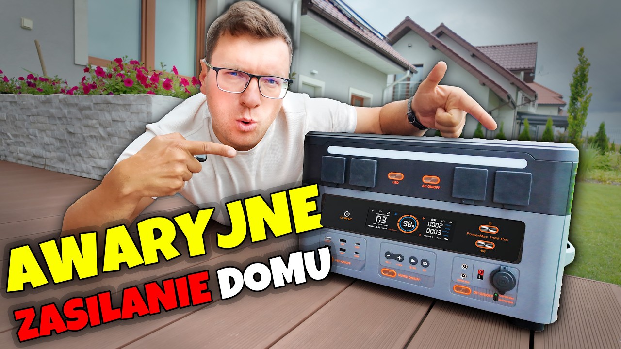 ZASILI DOM PRZY BRAKU PRĄDU? TEST STACJI 2400W ⚡ Oscal PowerMax 2400 Pro