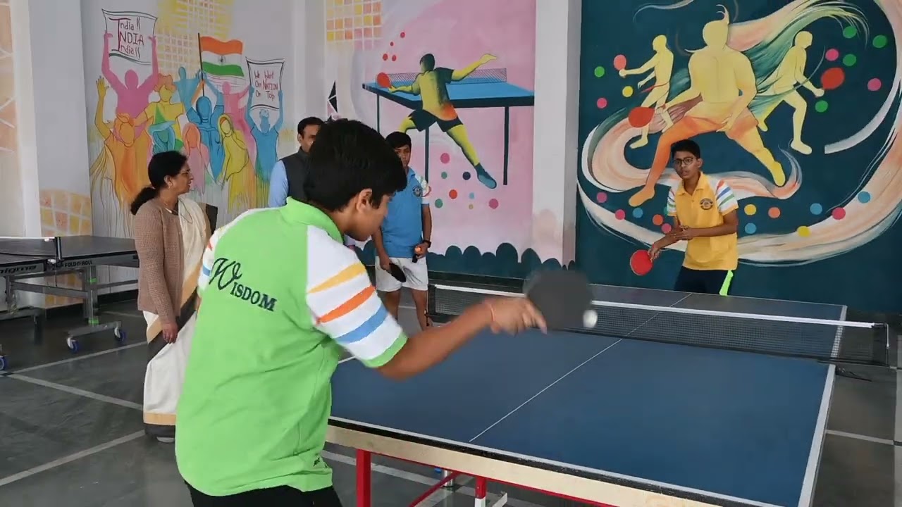 wisdom public school 🏫 inter house competition table tennis🏓🏓