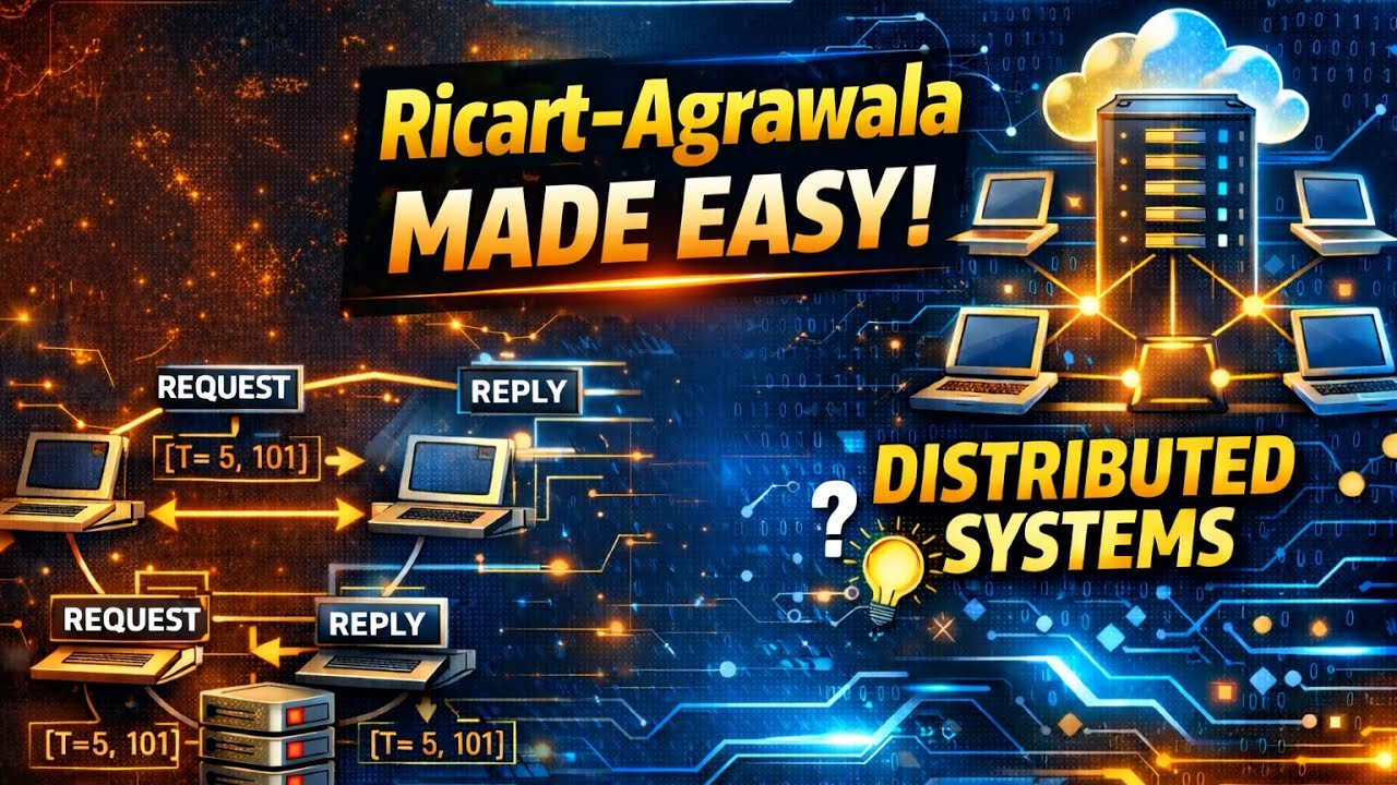 Ricart–Agrawala Algorithm Explained | Distributed Systems Overview (Beginner Friendly)
