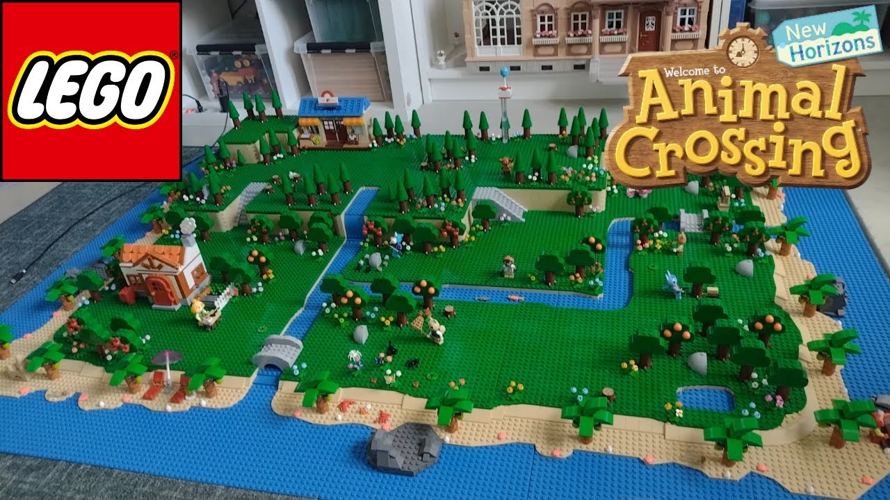 I built a huge custom LEGO Animal Crossing island! (1x1,5 meters!)