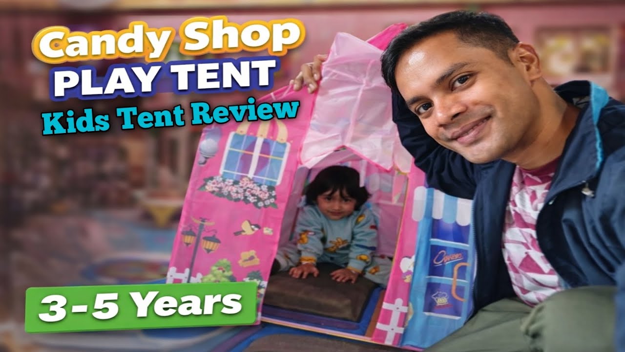 ₹260 Candy Shop Play Tent Review 😍 | Budget Kids Play House Unboxing | Best Tent for 3-5 Years