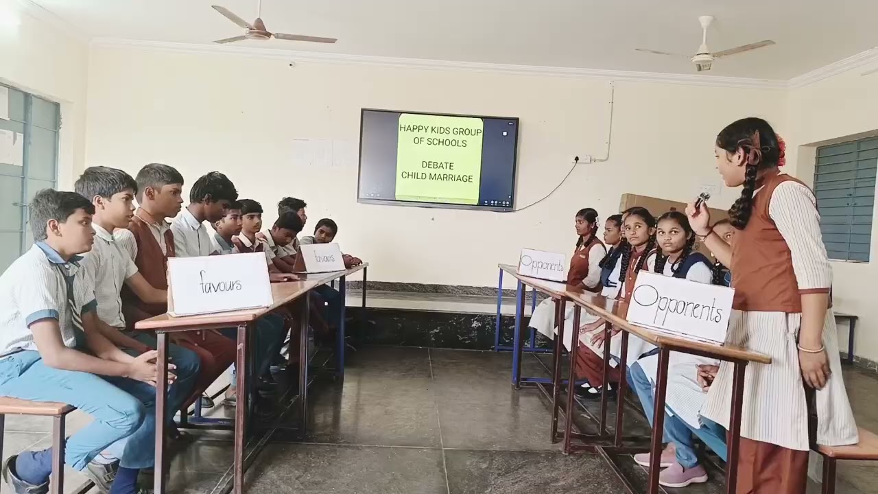 Debated on Child Marriage and sharing powerful views on its impact on society and girls’ future. 