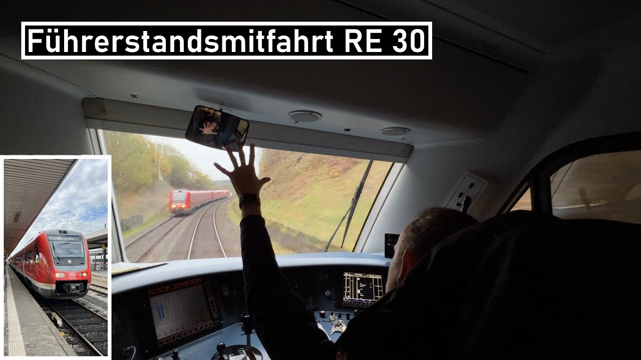F&uuml;hrerstandsmitfahrt RE 30 | N&uuml;rnberg Hbf - Bayreuth Hbf