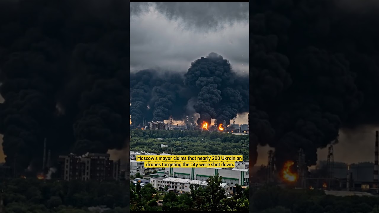 Ukraine Launches Massive Drone Attack on Moscow | Kapotnya Oil Refinery Hit