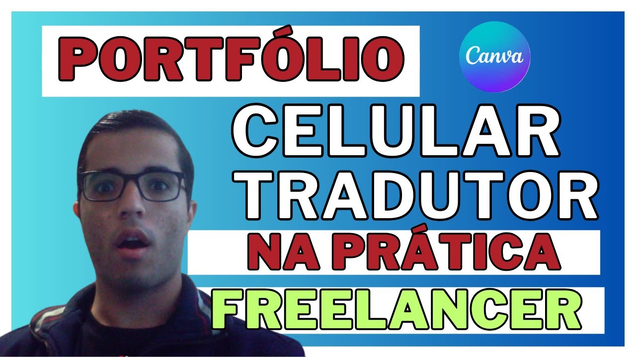 Portfólio Freelancer de Tradutor no Celular com Canva - Freelancer Flavio Santos
