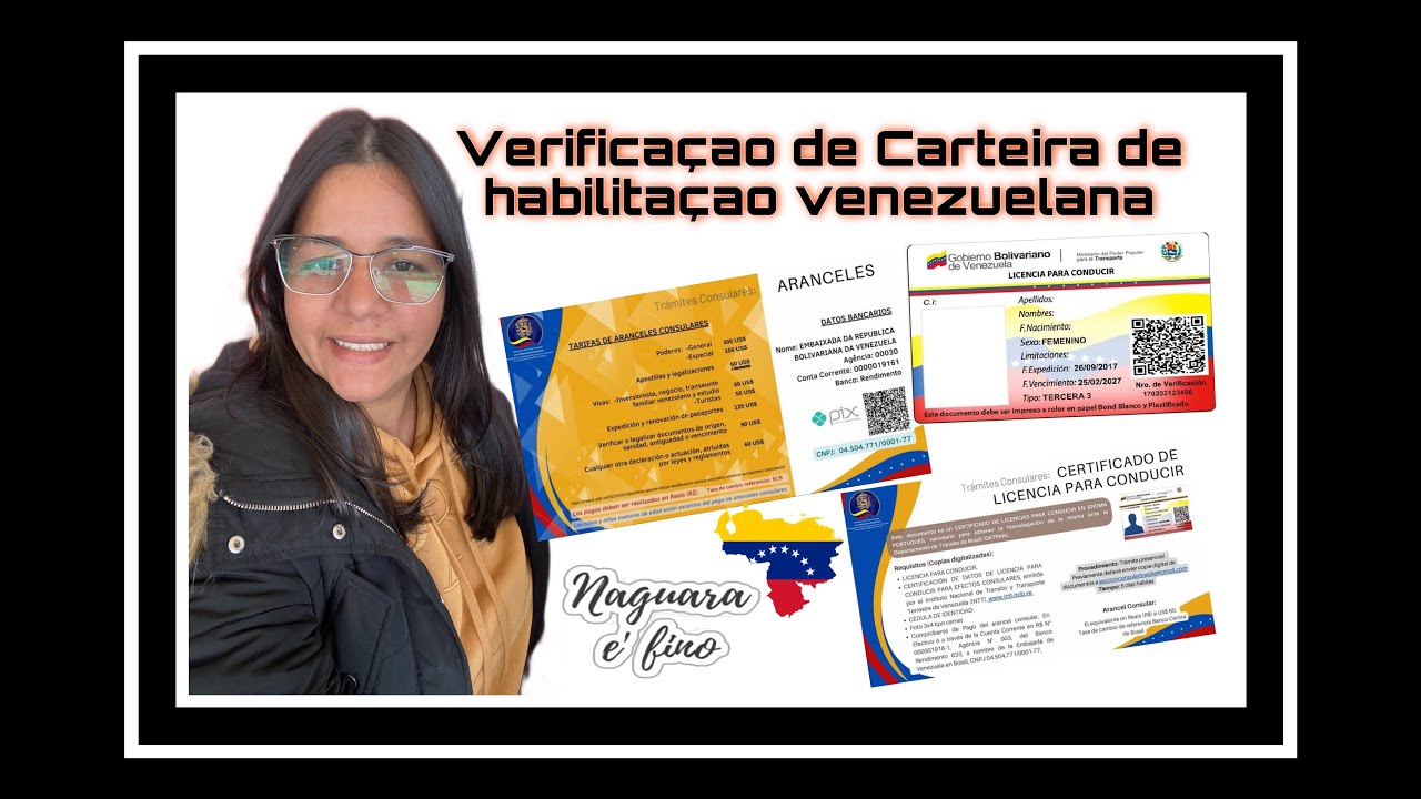 Verificacion de la Licencia de Conducir Venezolana  En BRASIL 🇧🇷 Consulado de Venezuela.