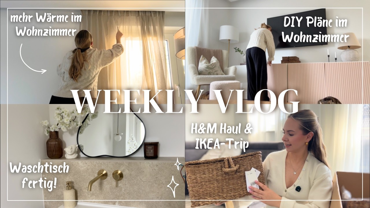 Produktiver Vlog 🌼 Home Updates, Gästebad fast fertig, Flur organisieren, H&M Haul & DIY-Pläne