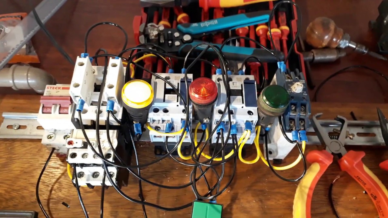 Comando elétrico,teste pratico para eletricista ser contratado na industria 3º parte