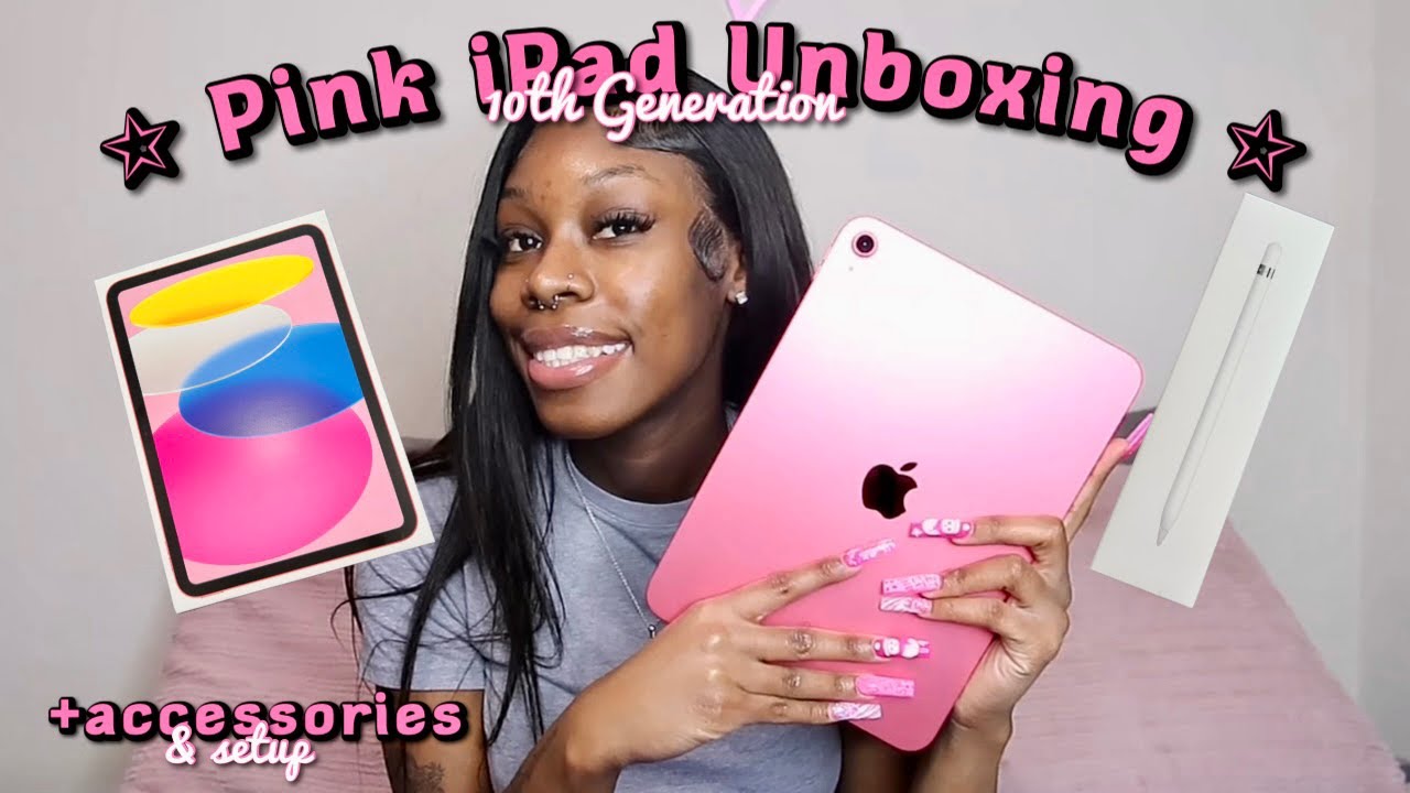 ☆ PINK iPAD UNBOXING ☆ || 10th generation + accessories & setup