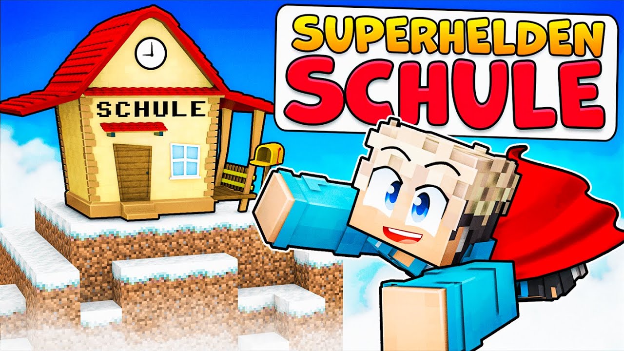 Ich BESUCHE eine SUPERHELDEN SCHULE in Minecraft!